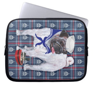 Mops-Matrose Laptopschutzhülle