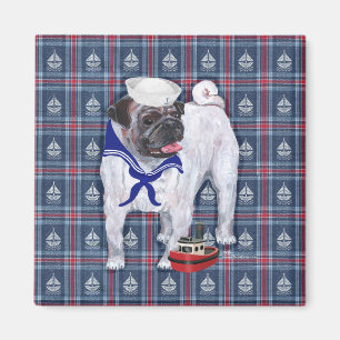Mops-Matrose Magnet