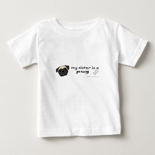 Mops - mehr Hunderassen Baby T-shirt (Vorderseite)