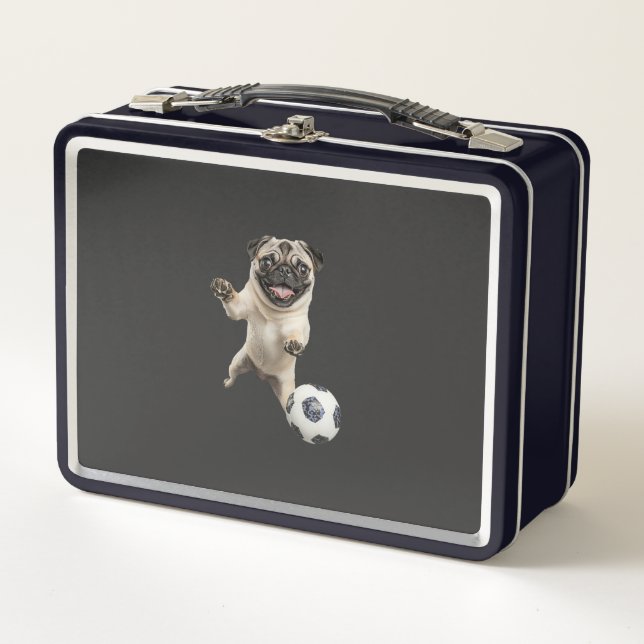 Mops   metall brotdose (Vorderseite)