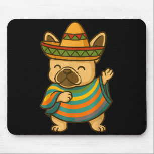 Mops mit Cinco de Mayo-Geste  Mousepad