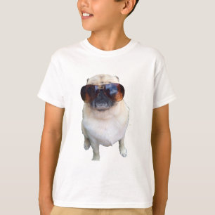 Mops mit Sonnenbrillen T-Shirt