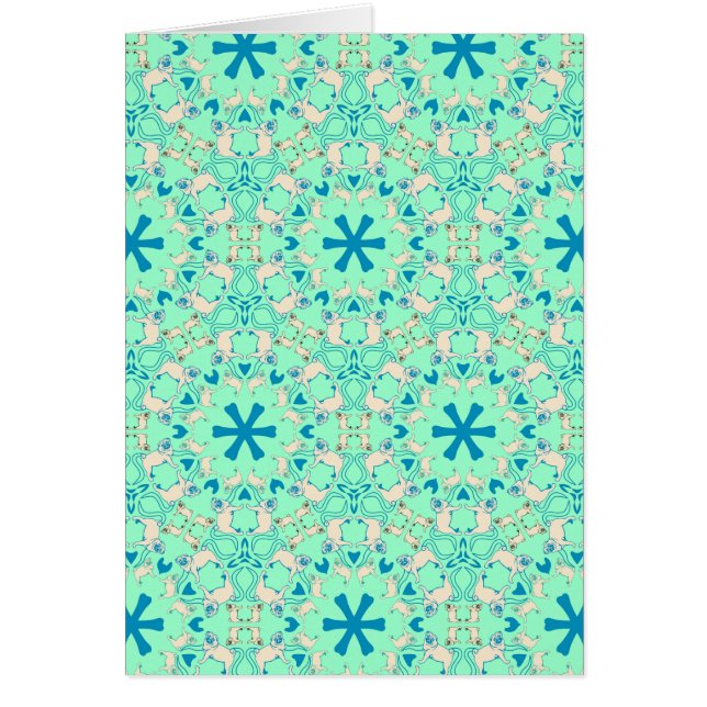 Mops Moderne Muster / Mopsmuster (Vorne)