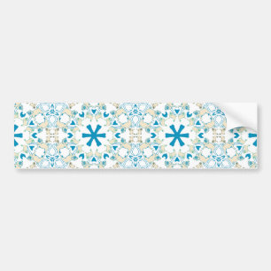 Mops Moderne Muster / Mopsmuster Autoaufkleber