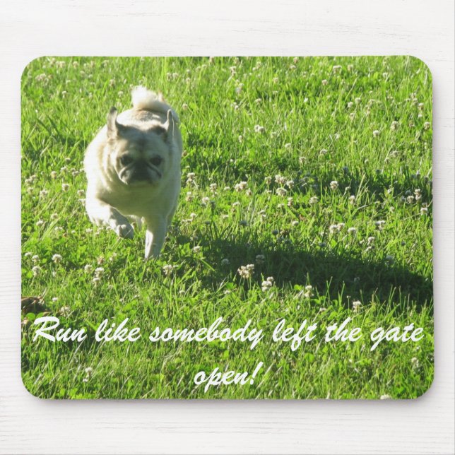 Mops mousepad (Vorne)