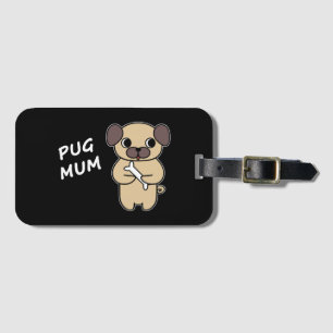 MOPS MUM - Schwarz Gepäckanhänger