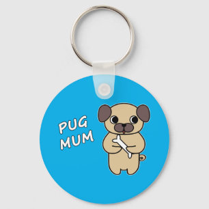 MOPS MUM - Sky Blue Schlüsselanhänger