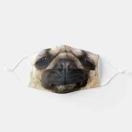 Mops Mund-Nasen-Maske Aus Stoff