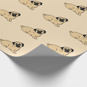 Mops-Muster-Papier Geschenkpapier