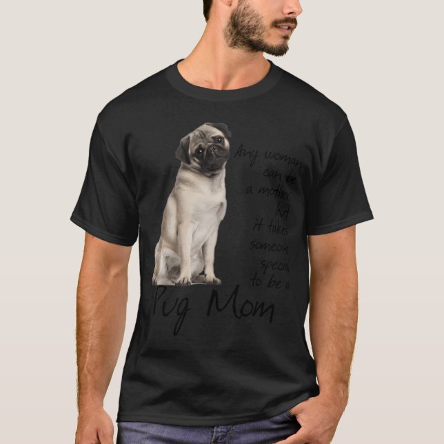 Mops-Mutter T-Shirt (Vorderseite)
