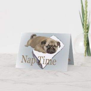 Mops-Nickerchen-Zeit-Einladung Einladung