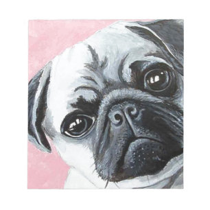 Mops Notizblock