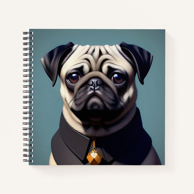 Mops Notizbuch (Vorderseite)