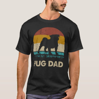 Mops-Papa für Männer Mops-Hunde-Liebhaber Vintage T-Shirt