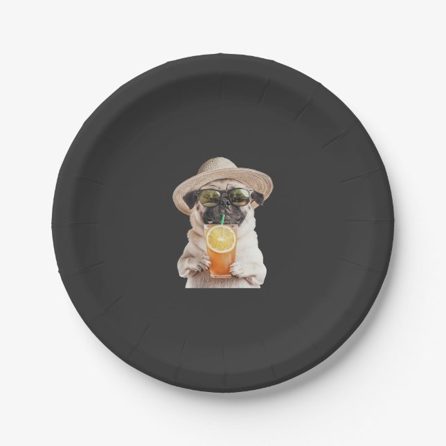 Mops     pappteller (Vorderseite)