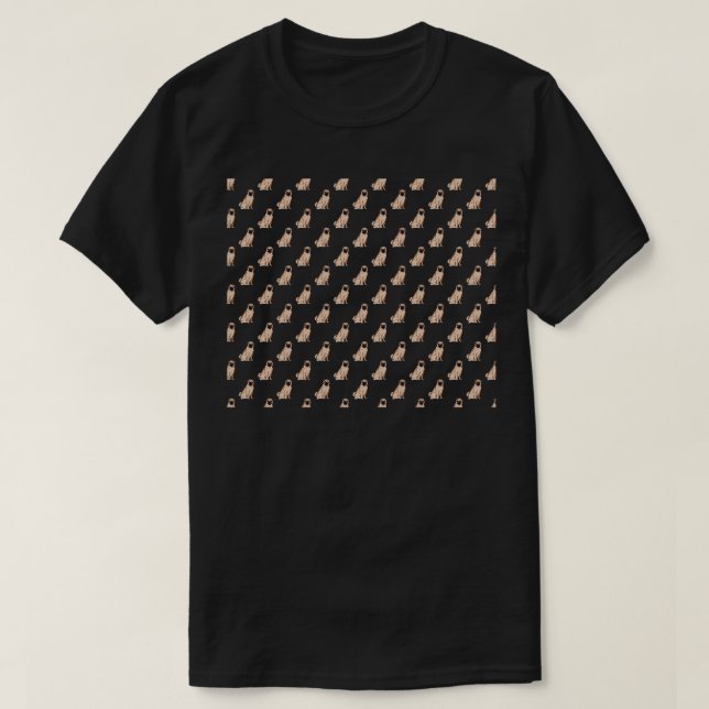 Mops Pattern T-Shirt (Design vorne)