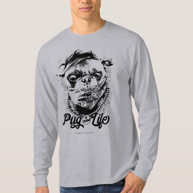 Mops Paw Life T-Shirt (Vorderseite)