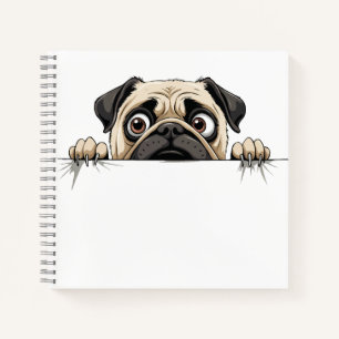 Mops Peking Niedlich Adorable Funny Animal Cartoon Notizbuch