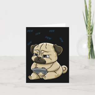 Mops Pew Gamepad Niedlich Hob Karte