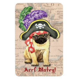 Mops Pirate Magnet