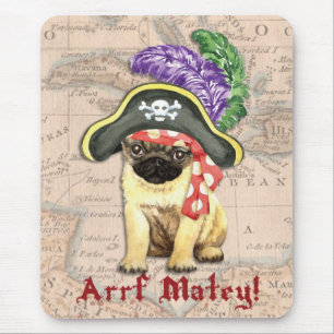 Mops Pirate Mousepad