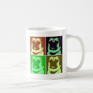 Mops Pop Art Kaffeetasse