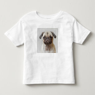 Mops-Portrait Kleinkind T-shirt