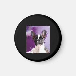 Mops Portrait Kunst, Niedlicher Mops Magnet
