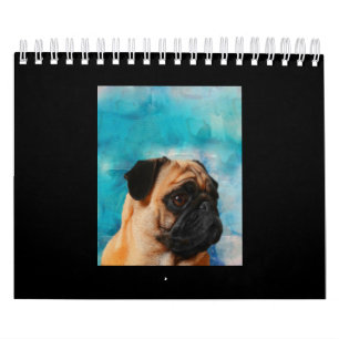 Mops Portrait Niedlicher Mops Mops Lover Kalender