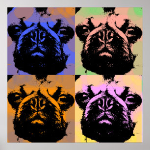 Mops-Poster Poster