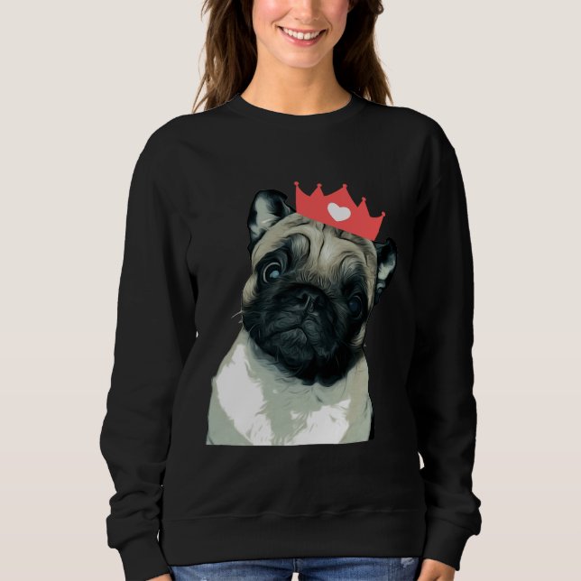 Mops Princess Classic T - Shirt 718 (Vorderseite)