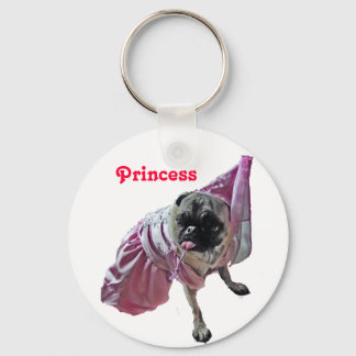 Mops Princess Schlüsselanhänger