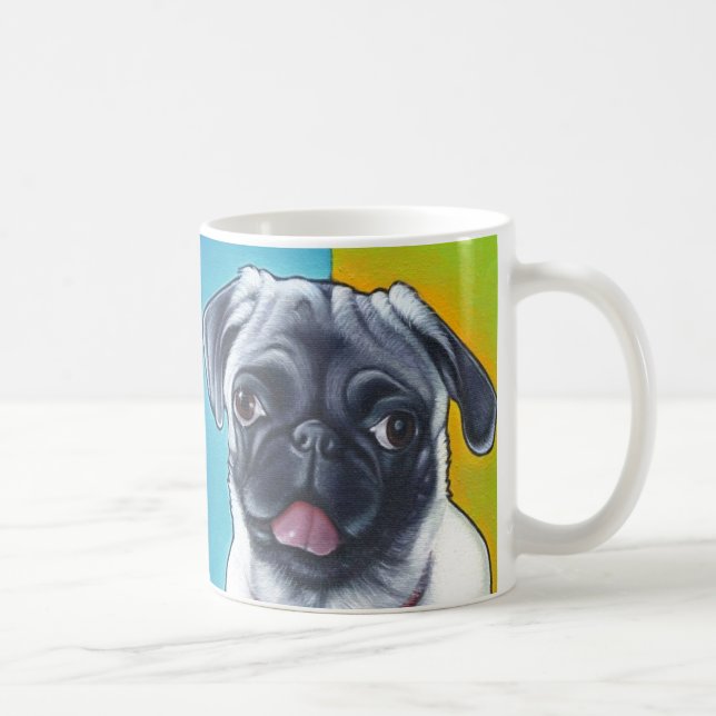 Mops-Prinzessin-Tasse Kaffeetasse (Rechts)