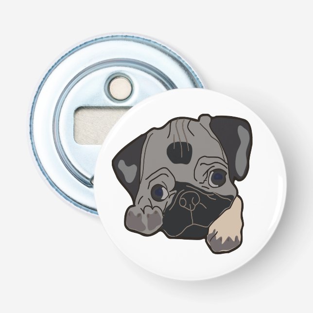 MOPS PUPPY FLASCHENÖFFNER (Vorderseite)
