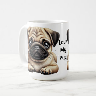 Mops Puppy Kaffeetasse