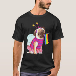 Mops Regenbogen Lgbt-Bewusstsein Schwule Lesben-St T-Shirt