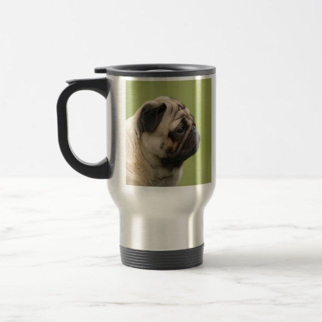 Mops Reisebecher (Links)