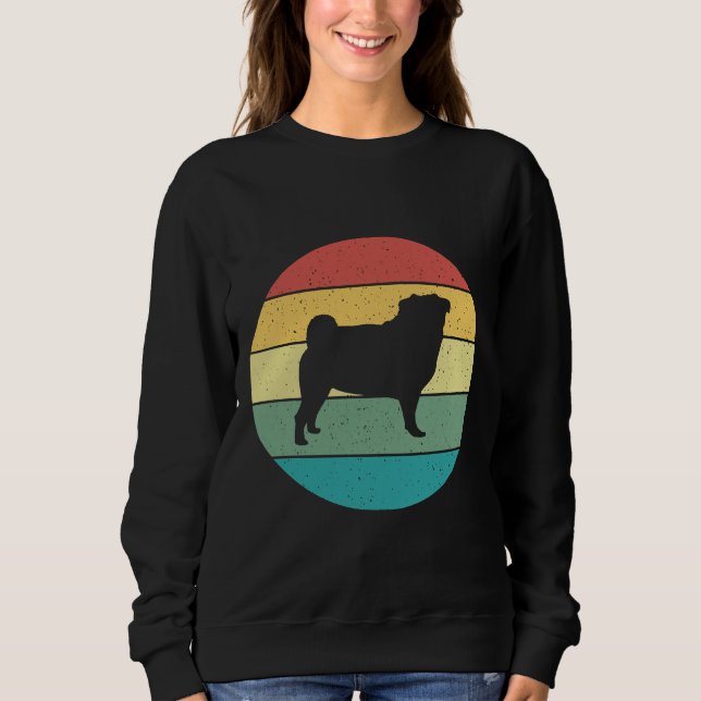 Mops Retro Vintag Classic T - Shirt 331 (Vorderseite)