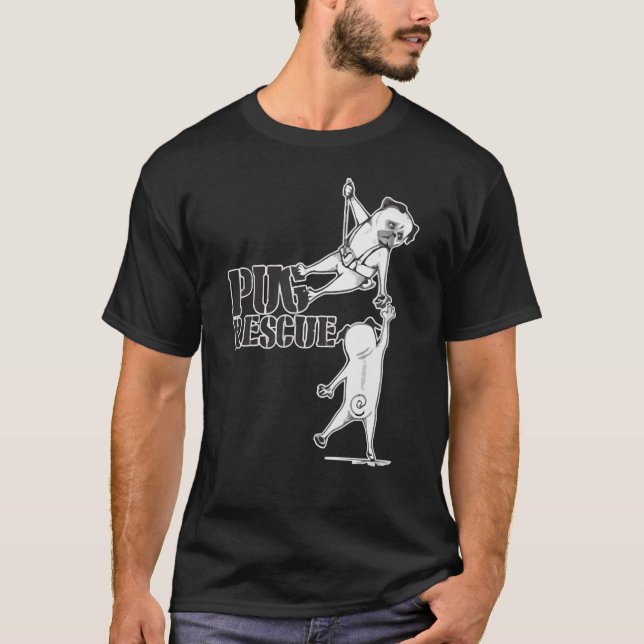 Mops-Rettung T-Shirt (Vorderseite)