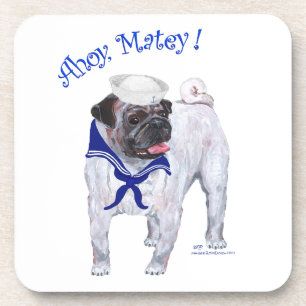 Mops Sailor Untersetzer