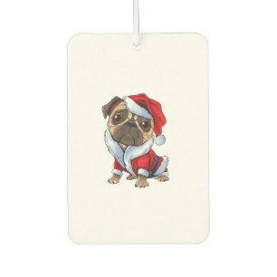 Mops Santa Costume Weihnachten Pajama Niedlicher H Autolufterfrischer