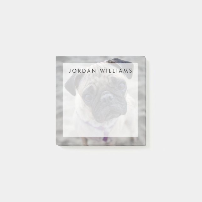 Mops-Schließung Post-it Klebezettel (Vorderseite)