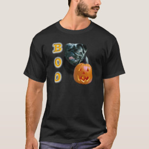 Mops (schwarz) Boo T-Shirt