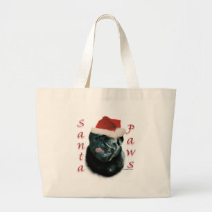 Mops (schwarz) jumbo stoffbeutel