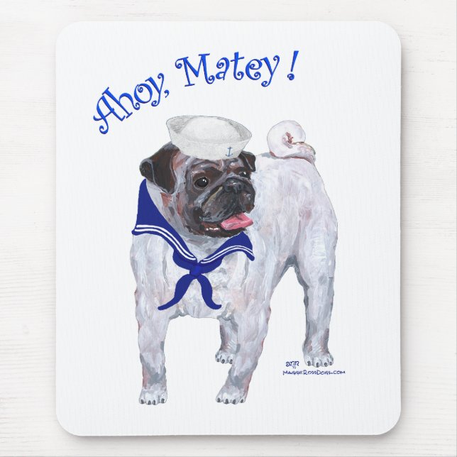 Mops Segler Mousepad (Vorne)