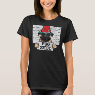 Mops Shot Mops Besitzer Hund Welpe Paw Liebe T-Shirt