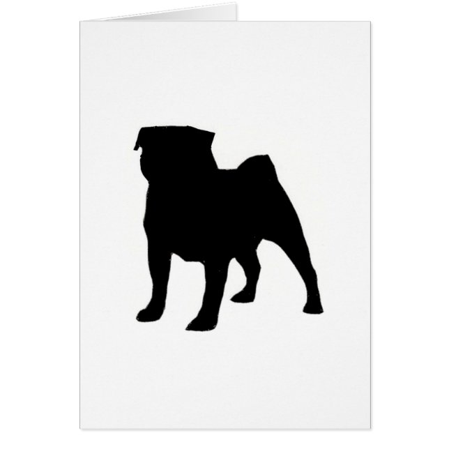 Mops Silhouette (Vorne)