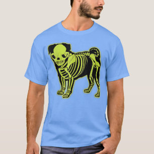 Mops Skeleton Halloween T-Shirt