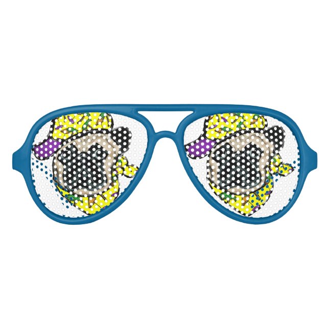Mops Sonnenbrille (Vorderseite)
