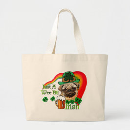 Mops St Patricks Jumbo Stoffbeutel
